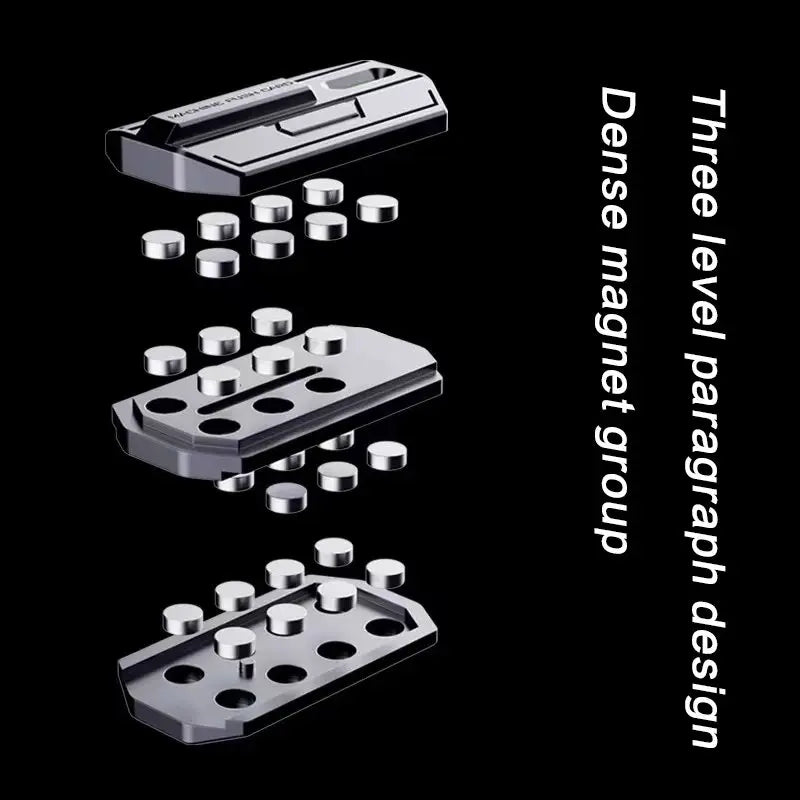 Magnetic Push Slider 3-Stage Strong Strength Metal EDC Hand Spinner Fidget Toys Autism Sensory Toys ADHD Anxiety Stress Relief